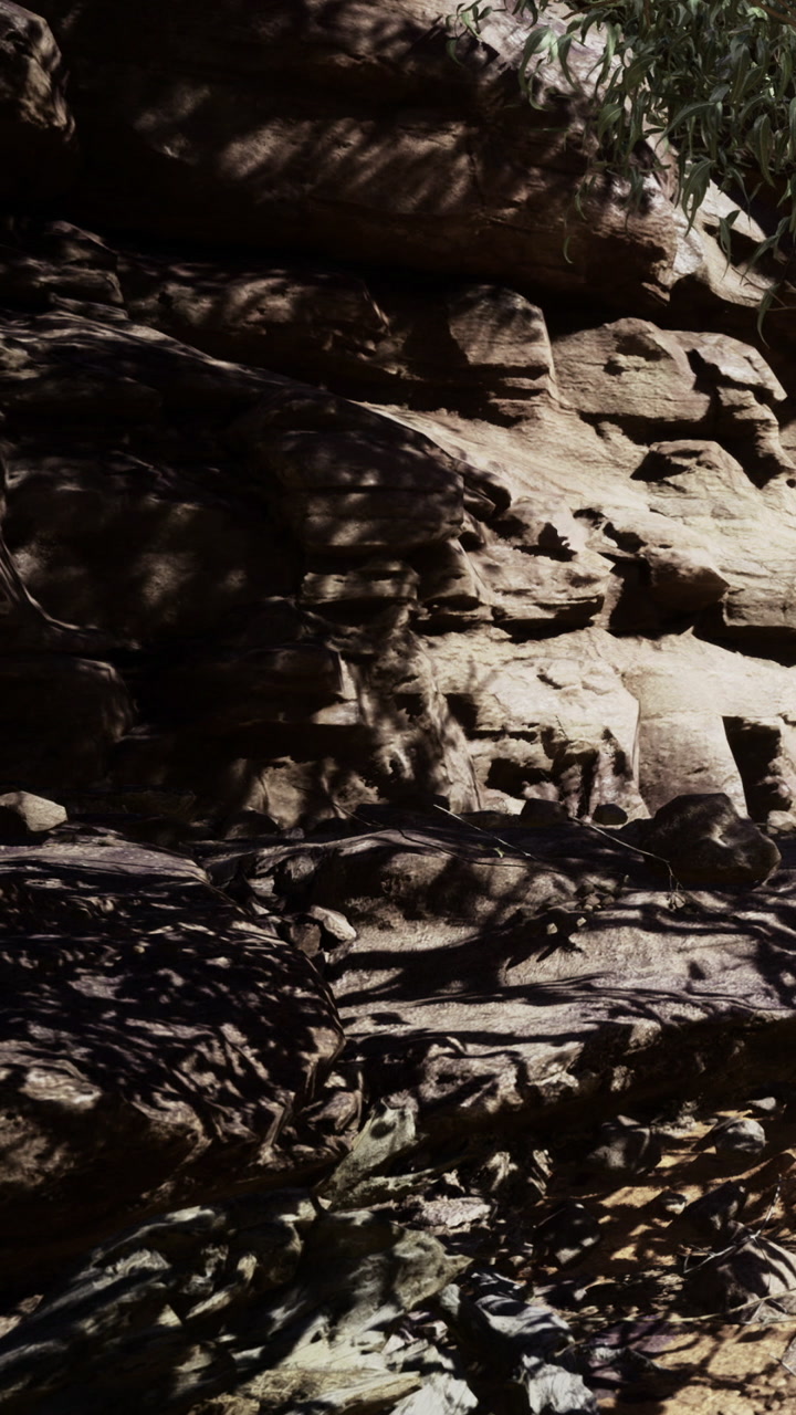 Rocks and shadows in a natural setting during the daytime