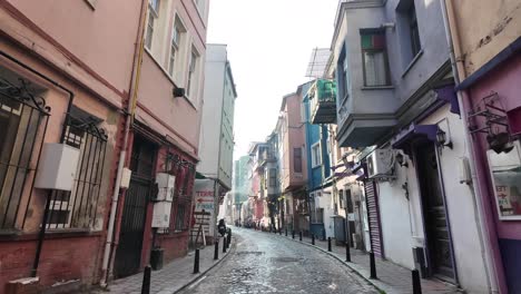 colorful alley in istanbul