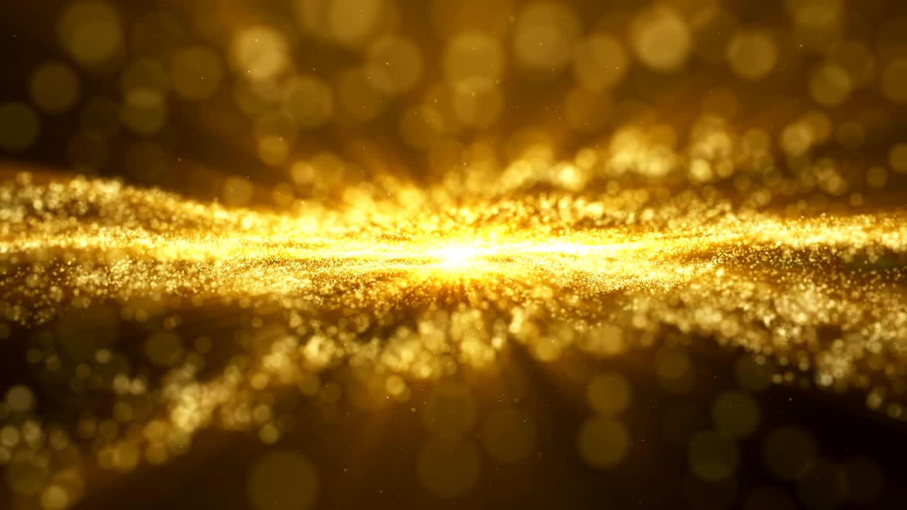 반이는 황금 먼지 입자 반이는 불꽃