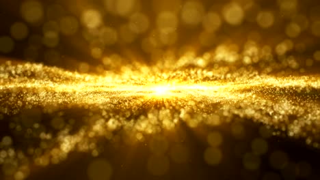 glow golden dust particale glitter sparks