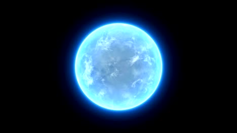 abstract energy ball science background loop blue