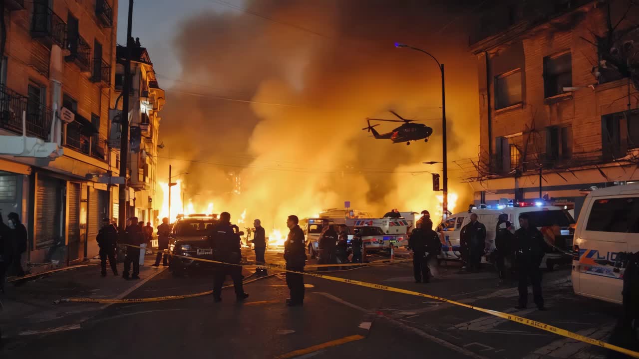 Intervento di emergenza in caso di incendio di grandi dimensioni