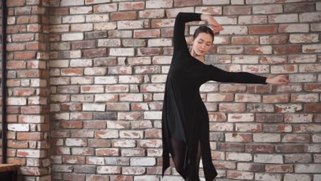 ballet dancer in a black dress