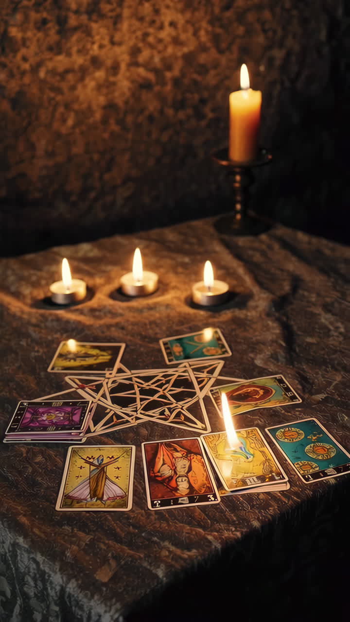 Tarot Card Reading with Candles