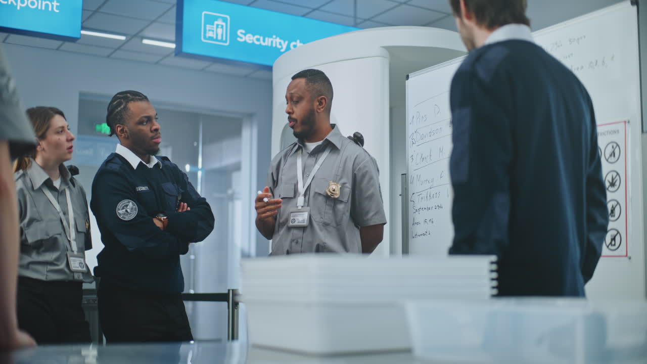 Airport Security Personnel Meeting