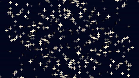 Stunning-night-sky-pattern-stars-and-crosses