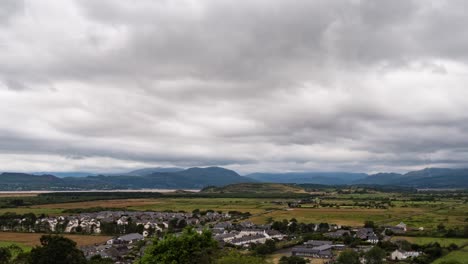 timelapse of harlech in wales, snowdonia and clouds