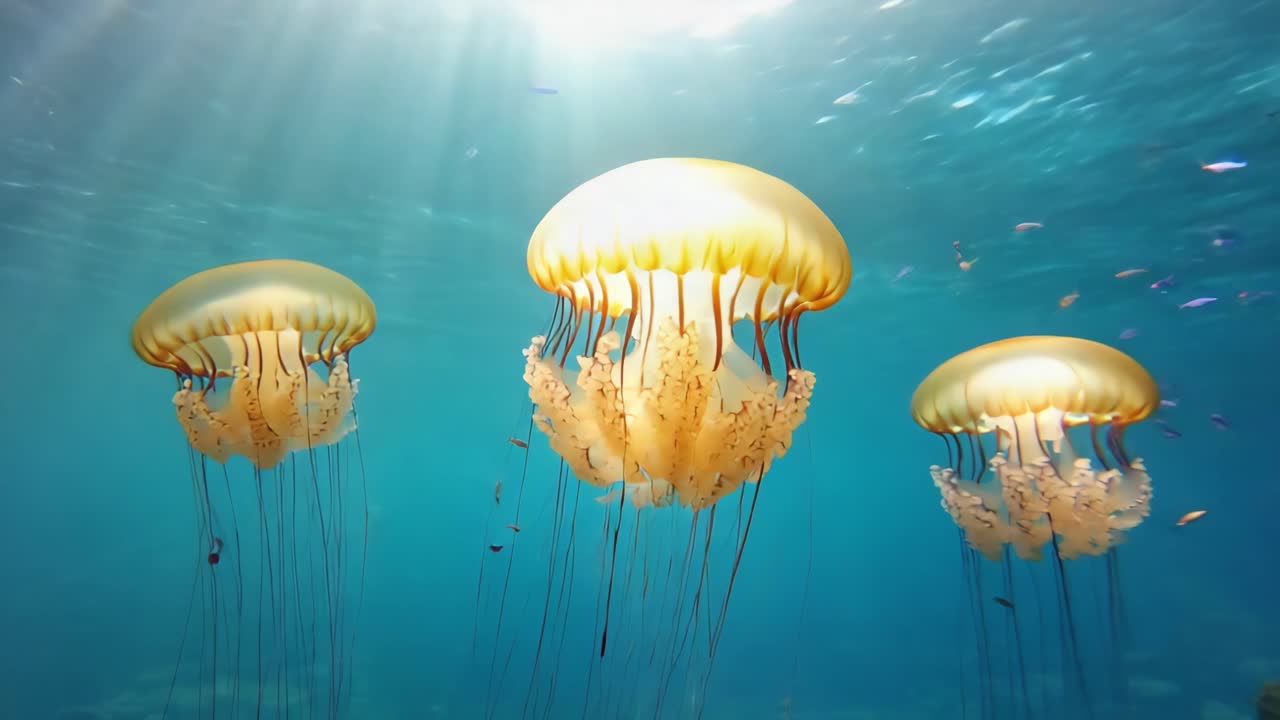 Medusas en el océano