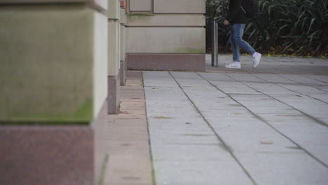 Estudiantes-Universitarios-Caminando-Fuera-De-Los-Edificios-Del-Campus,-Anónimo