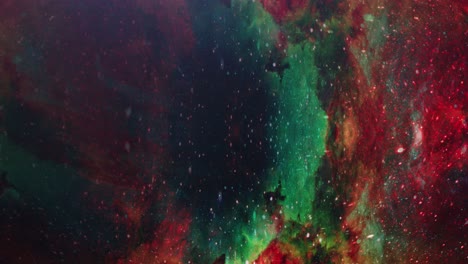 4k flying through star field orion horsehead nebula