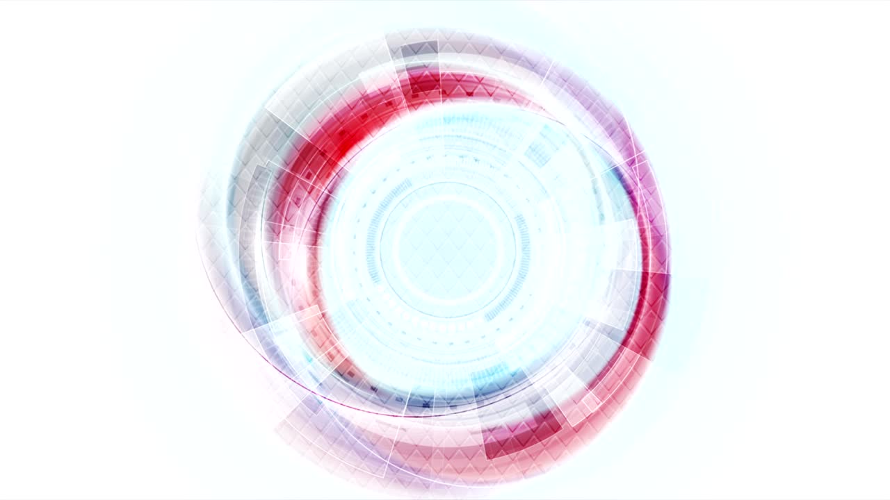 tecnología azul y roja diseño gráfico de movimiento de ciencia ficción