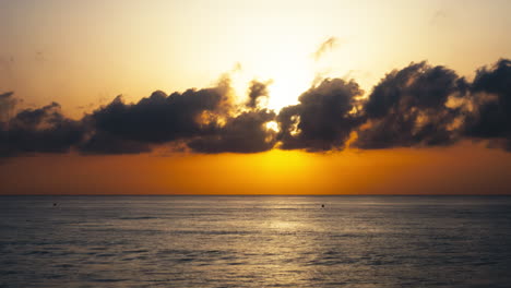 sunrise near the coastline of mojacar, almeria, spain