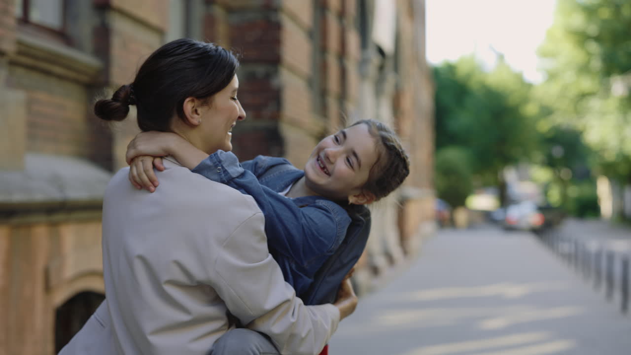 Mother and Daughter Outside