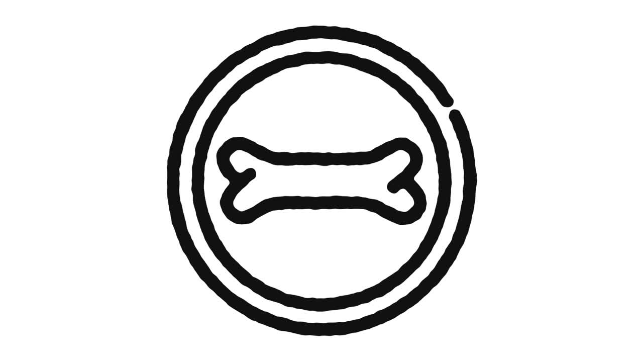 애완동물 상점 아이콘 애니메이션 영상 & 알파 채널