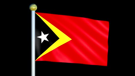 large looping animated flag of east timor