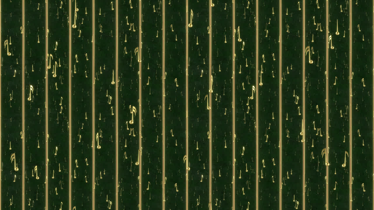 Music Note Single Loop Tile Falling Background