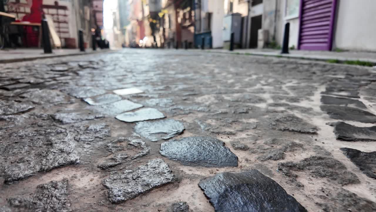 Cobblestone Street in an Old City