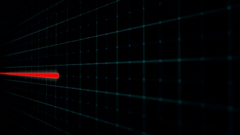 línea roja de latidos cardíacos en la pantalla de ecg en primer plano