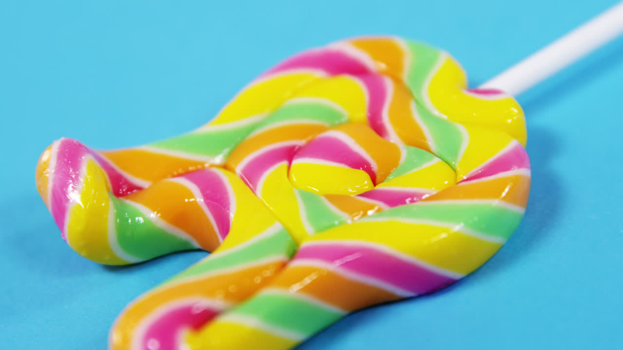 lollipop en el fondo azul