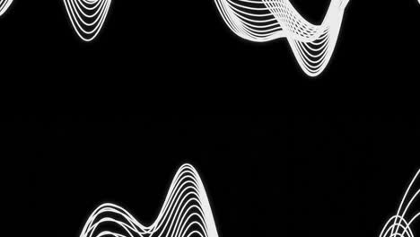 abstract wave pattern on black background