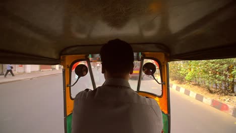 riding in tuk tuk