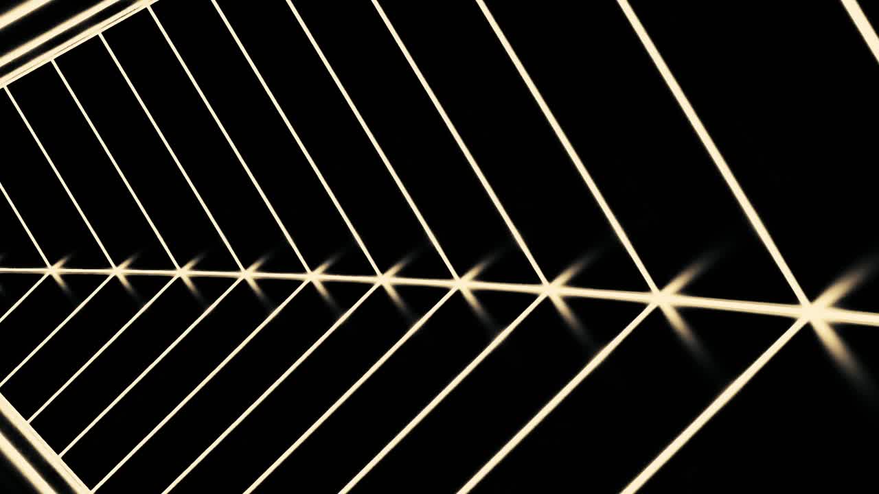 3d 터널에서 반이는 네온 선