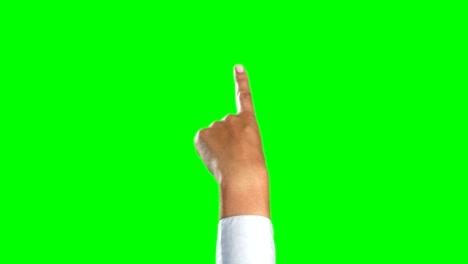 primer plano de la mano con una pantalla digital futurista
