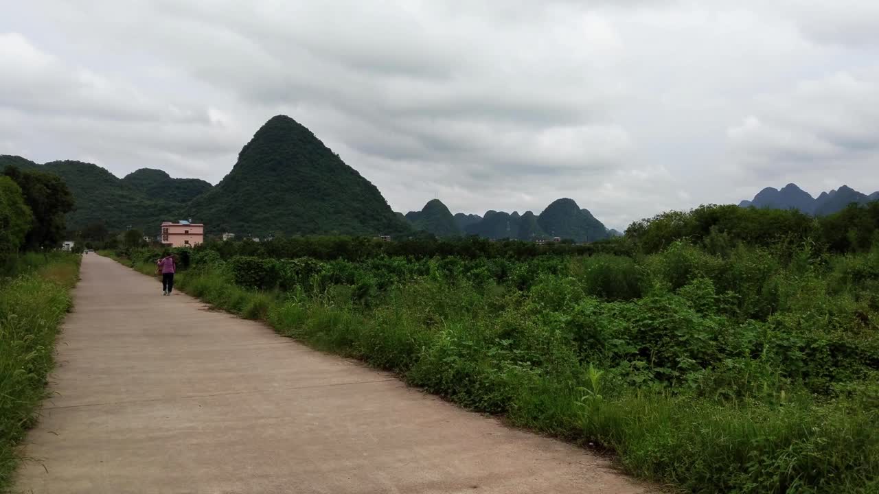 Peaceful Walk Through the Karst Mountains of Rural China