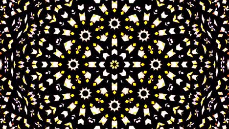 hermoso caleidoscopio abstracto que brilla, una luz radiante que regula los movimientos sutiles