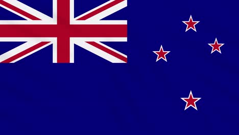 new zealand flag waving cloth background, loop