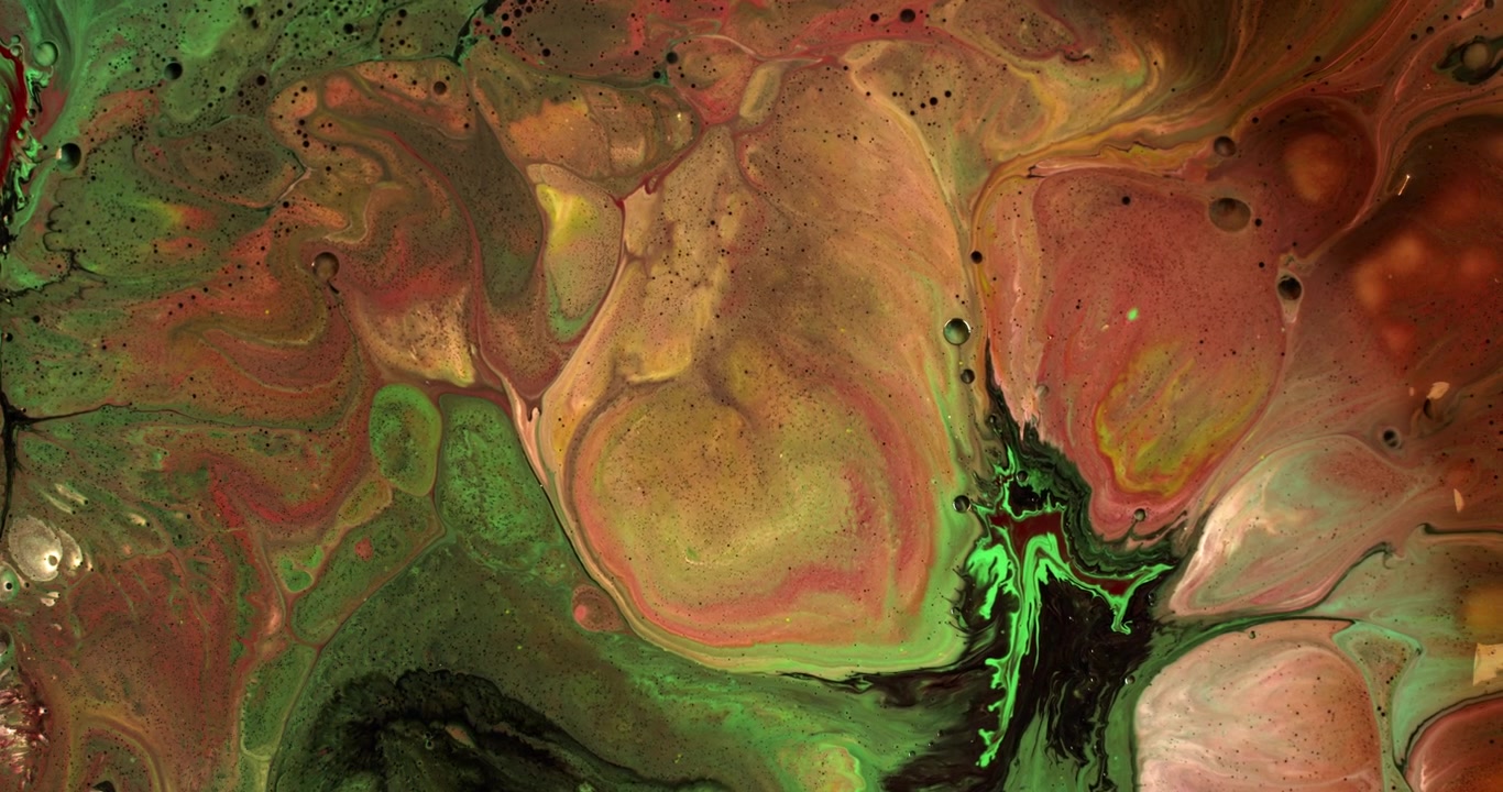 Cores líquidas incríveis explodindo
