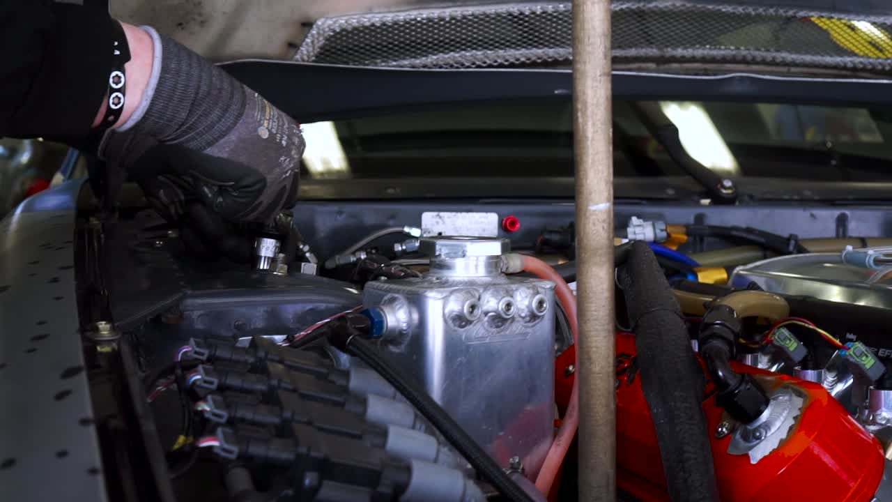 Car Engine Repair in Progress