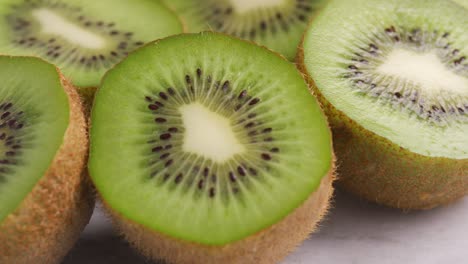 close-up shot of fresh kiwi fruit