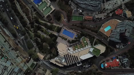 Discover-Funchal's-vibrancy-with-this-drone-footage-of-its-streets,-hotels,-and-landscapes