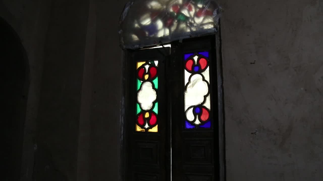 Intriguing Stained Glass Doors and Windows in an Old Building