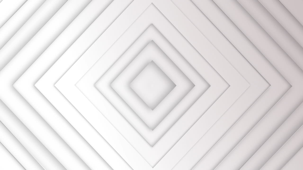 animación de cuadrados 3d que se mueven contra un fondo blanco