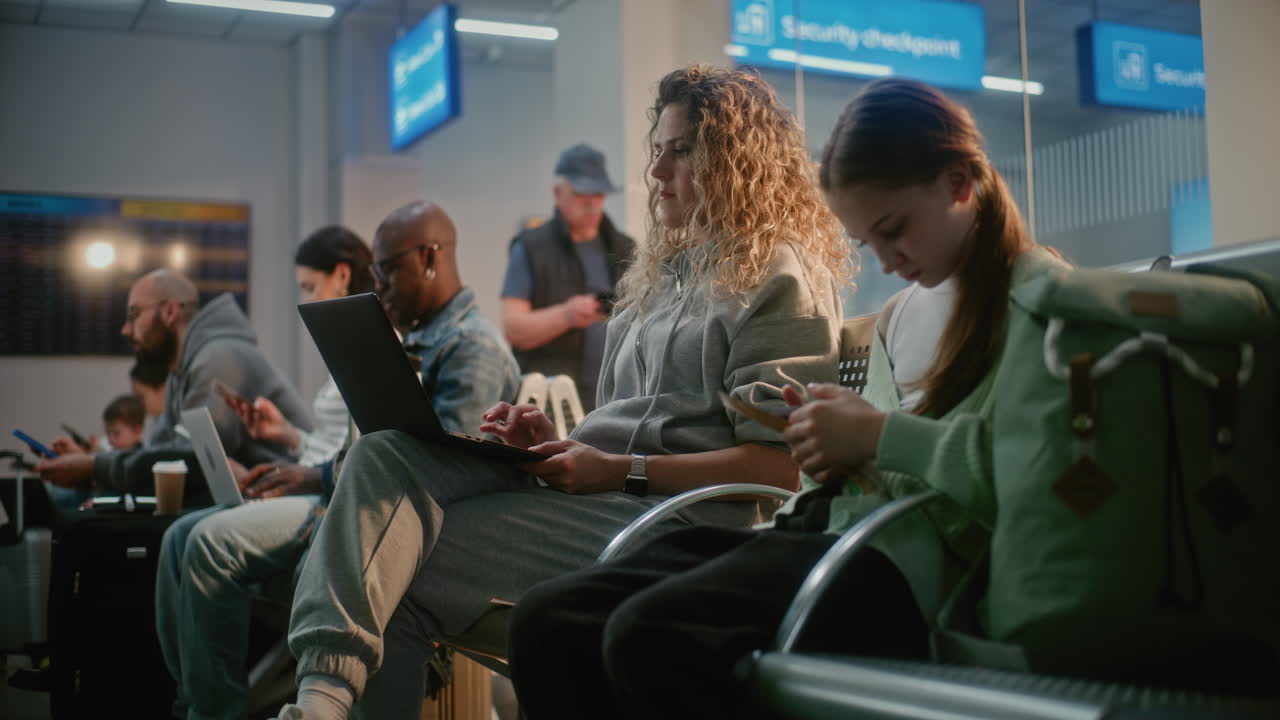 Airport Passengers Waiting