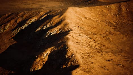 Aerial-view-of-red-Desert-with-sand-dune