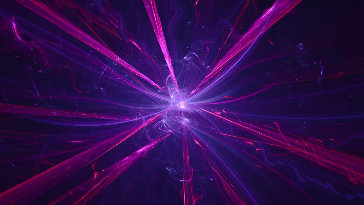 animación sutil de líneas fractales en cámara lenta