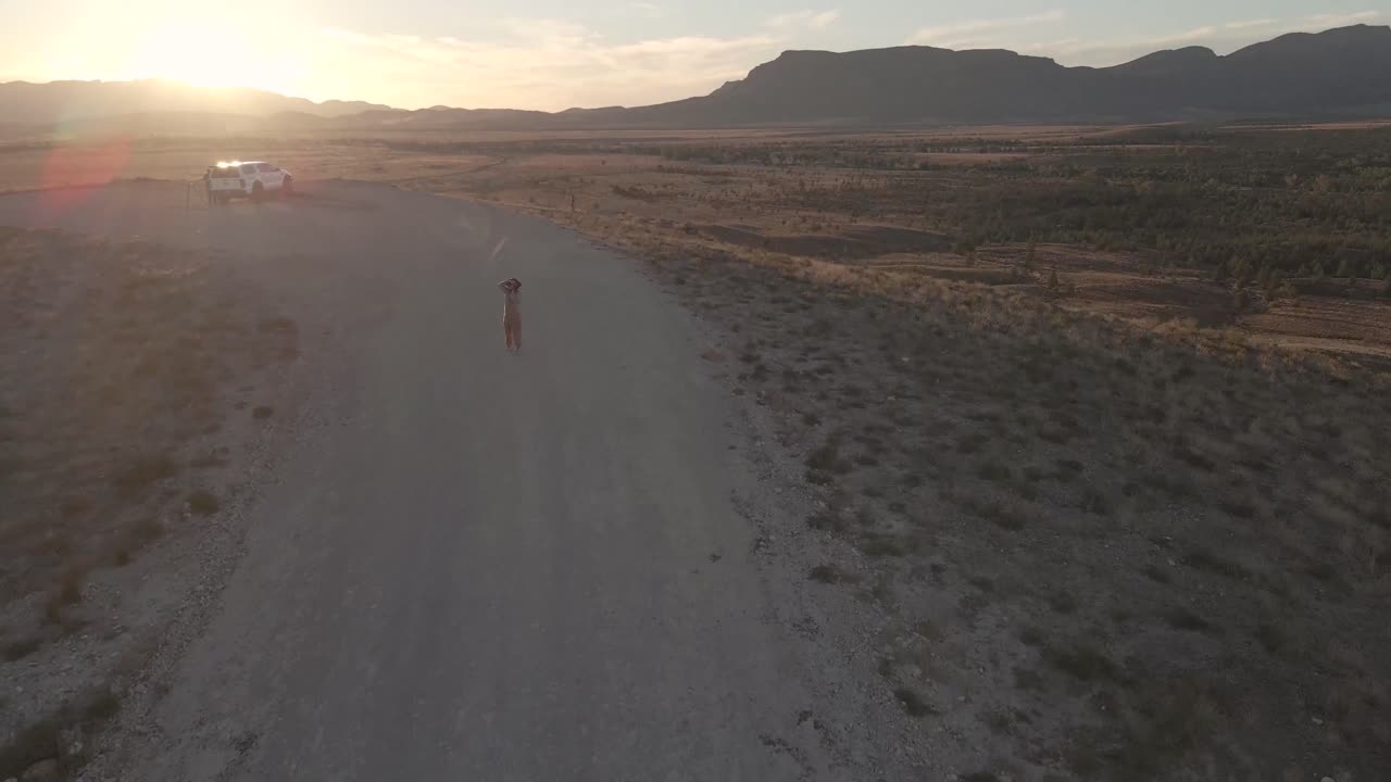 Male photographer exploring the Australian outback with his camera, Flinders Ranges, South Australia