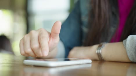 close up female hands holding smartphone using mobile application,concept of using technology in daily life online shopping online payment