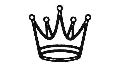 crown icon animation footage & alpha channel