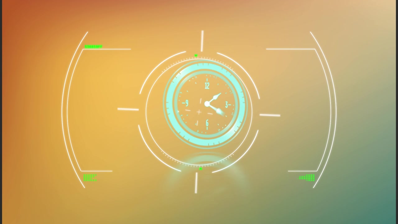 Animation of scope scanning over network of connections and globe