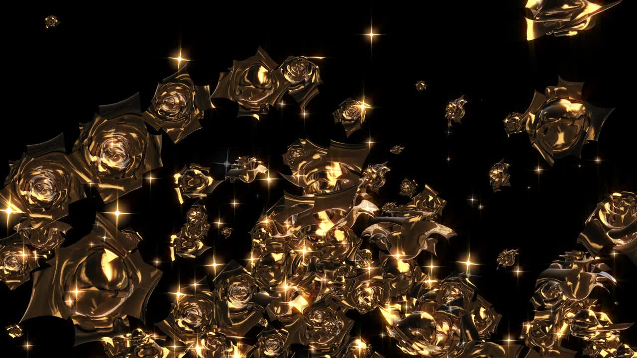 장미 입자 루프 애니메이션