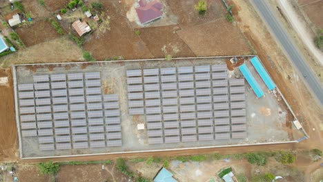 planta de energía solar en kenia. energía renovable verde