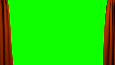 curtains opening and closing stage theater cinema green screen 4k