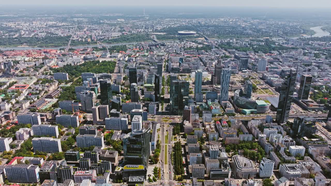 Establishing expansive Warsaw skyline, NATO demand for military production rise