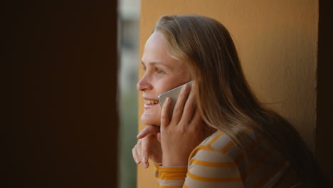 young woman talking on the phone