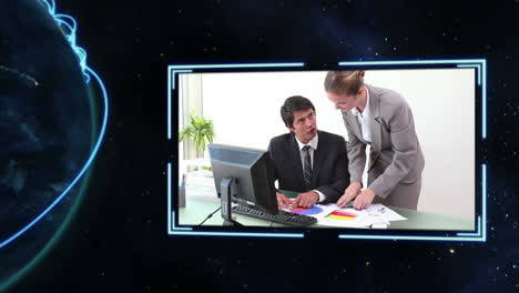 videos of business people with earth image courtesy of nasa.org