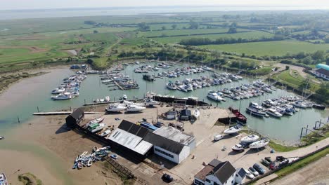 Tollesbury-Marina-Essex-UK-Aerial-Footage-4K